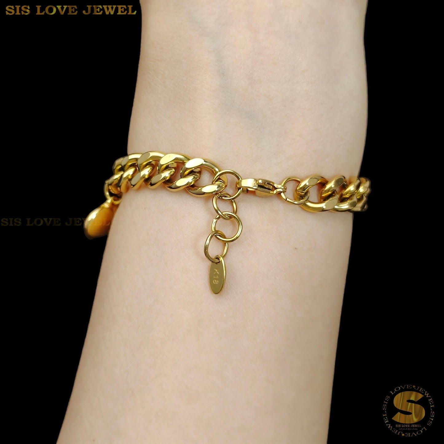 3 Love Pendant Bracelet B211