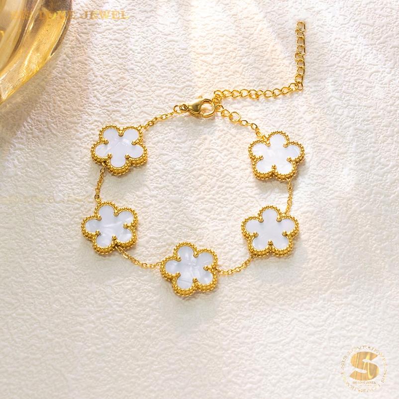 Double-Sided Flower Bracelet B187