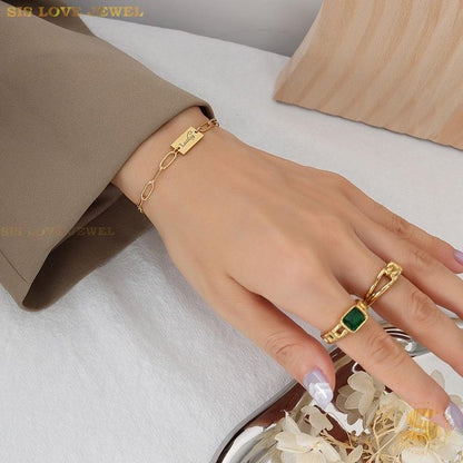 Lucky Paperclip Bracelet B128