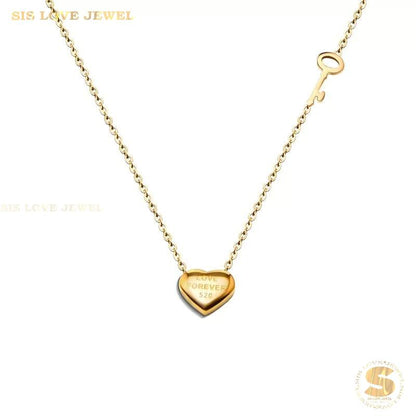 Romantic Love Key Necklace N159