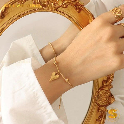 Pure Love Adjustable Chain Bracelet B018