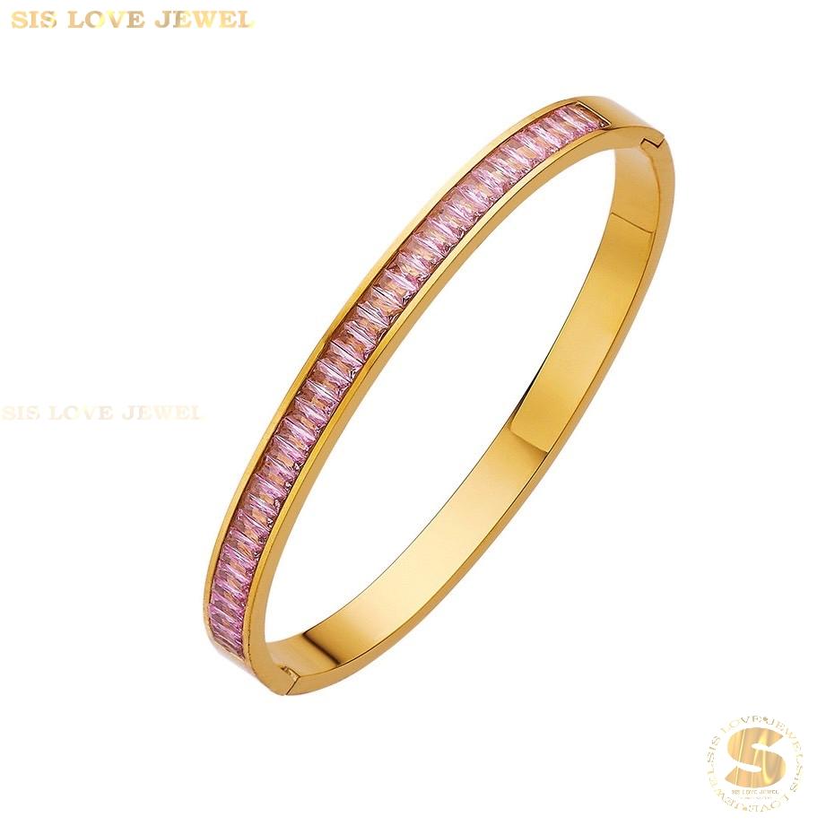 Half Row Zirconia Bangle H034