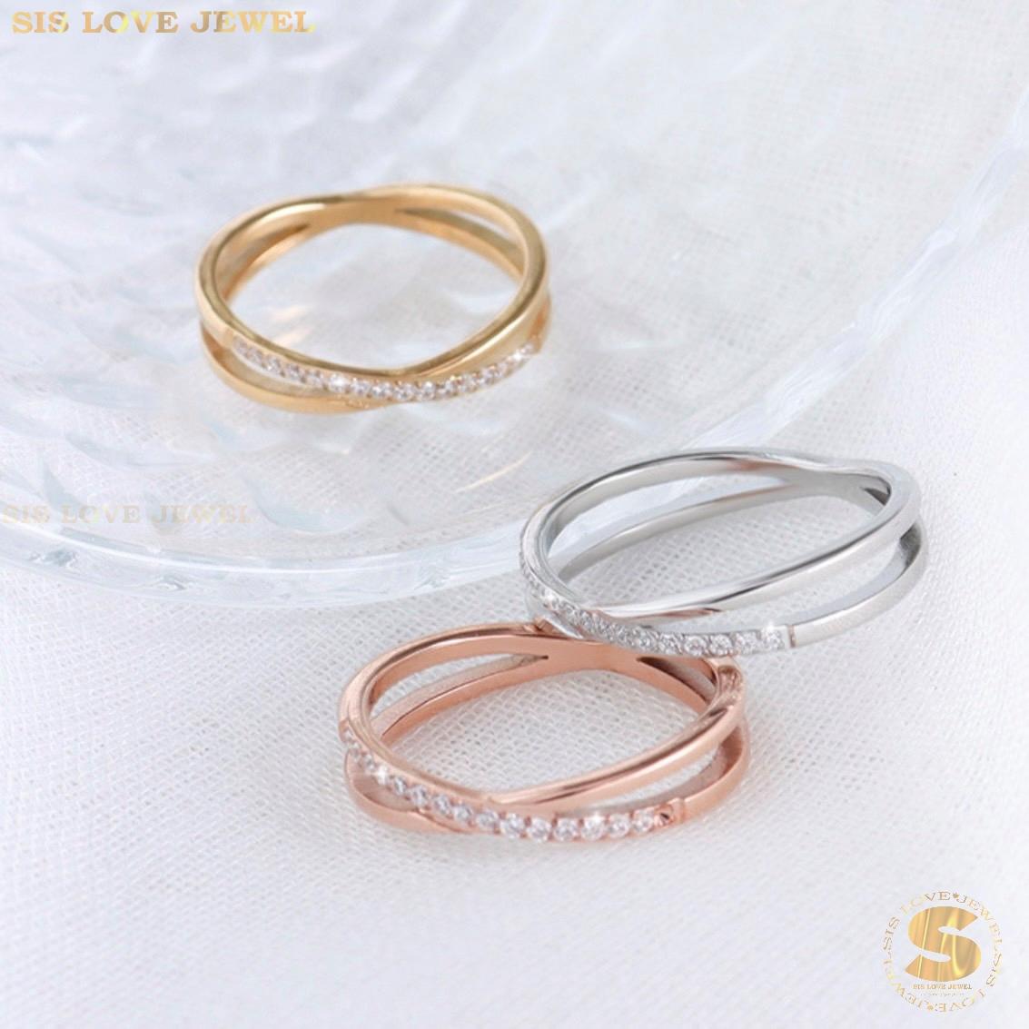 Zirconia Cross Allure Ring R015
