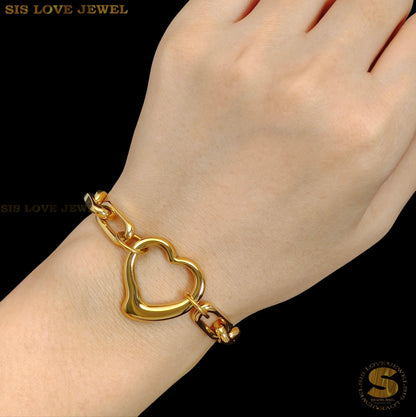 Big Love Thick Sauh Chain Bracelet B193