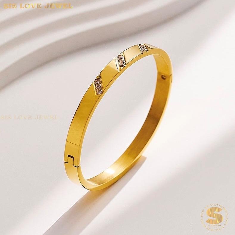 Everlasting Sparkle Bangle H126 Gold
