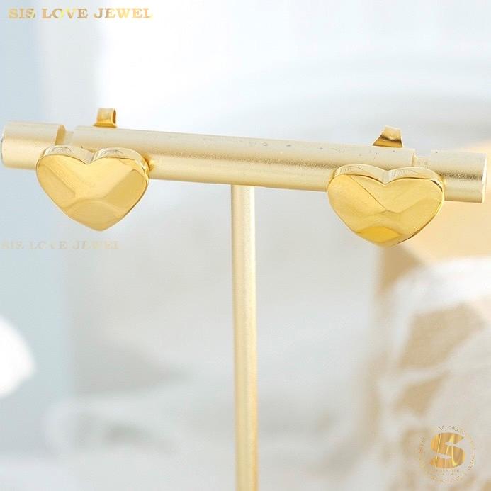 Gold Plated Love Stud Earrings S033