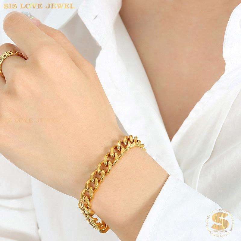 Classic Thick Chain Bracelet B085