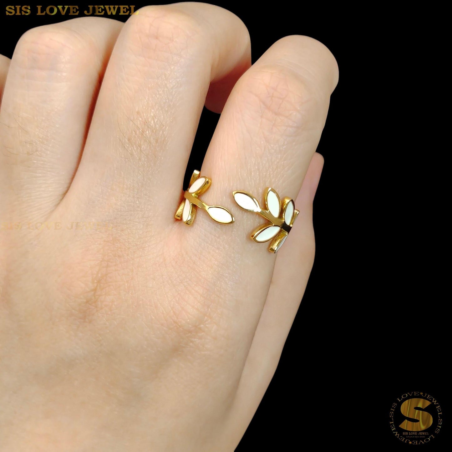 Leaf Adjustable Ring R123
