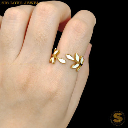 Leaf Adjustable Ring R123