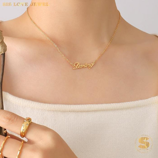 Sweet 18K Gold Darling Necklace N031
