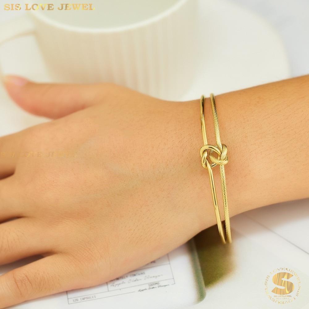 Double Love Knot Bangle H096