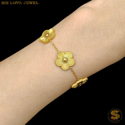 Double Sides Flowers Bracelet B186