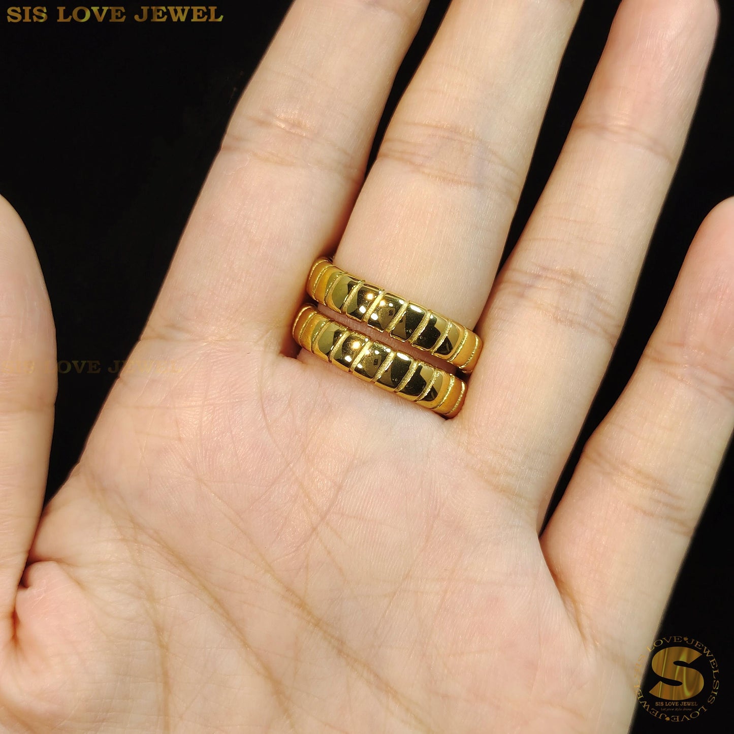 3-Layer Snake Design Ring R092