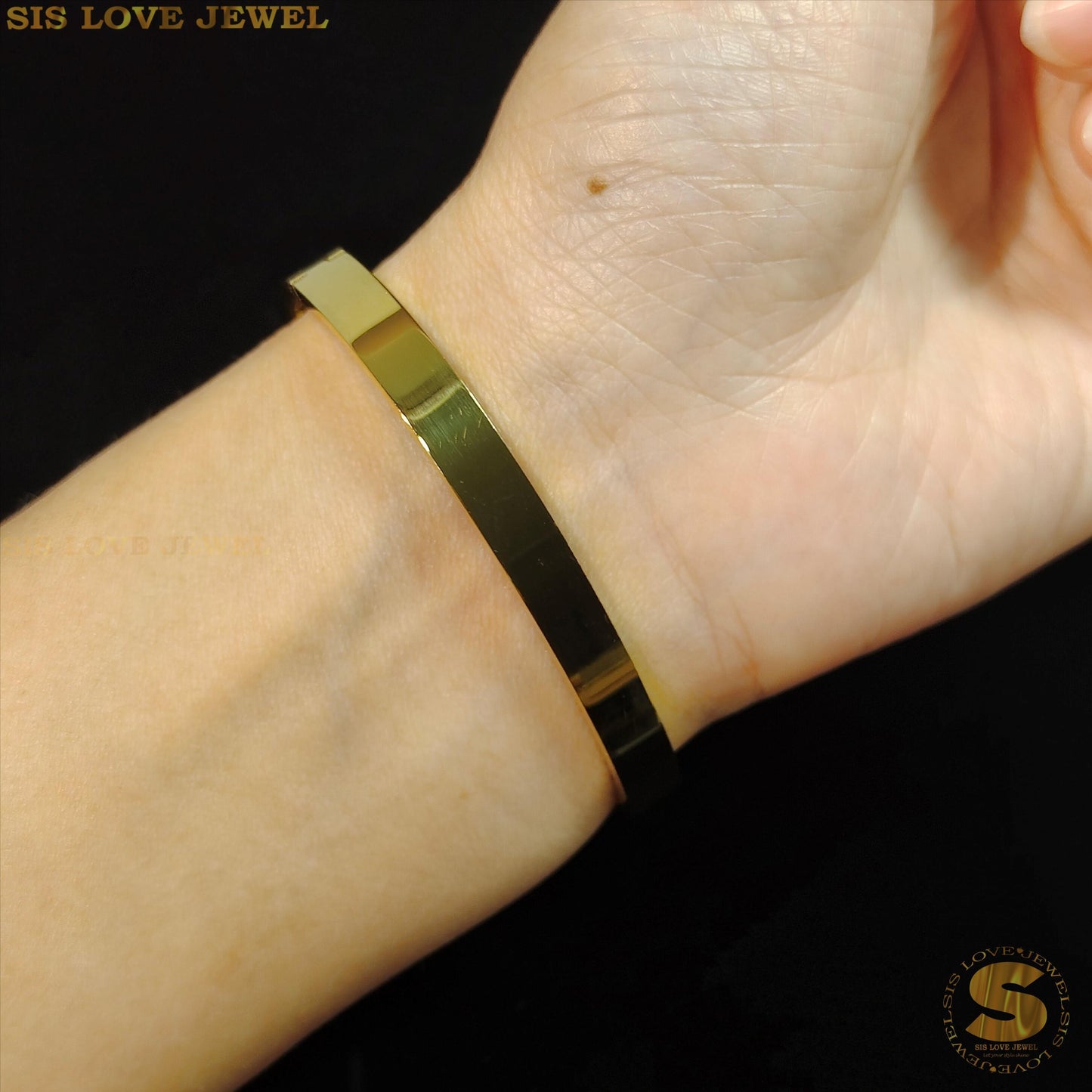 Half Row Zirconia Bangle H034