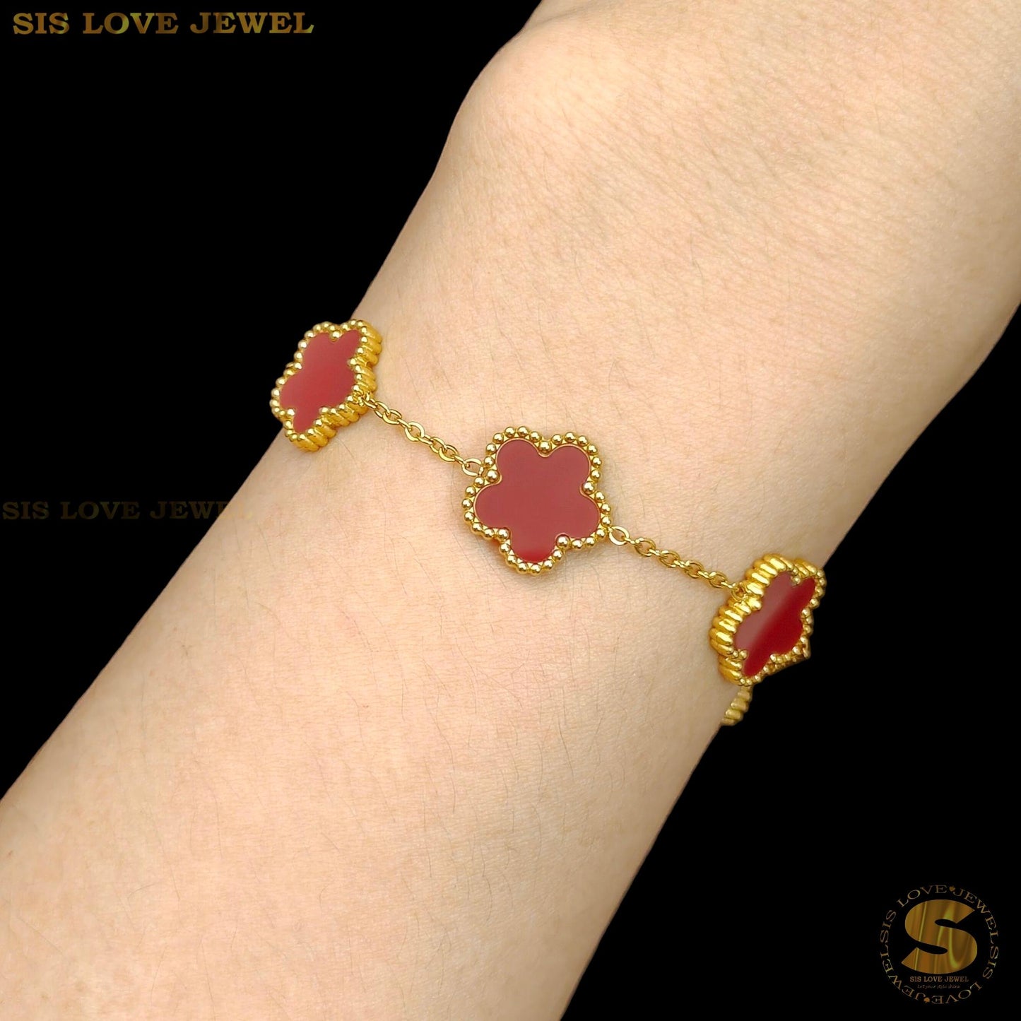 Flower Charm Bracelet B197