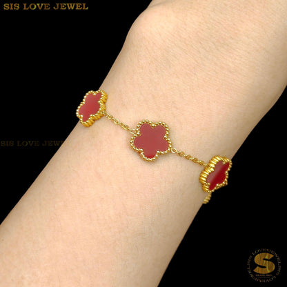 Flower Charm Bracelet B197