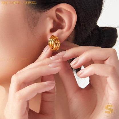 Fashion Earrings Stud Anting Anting S032