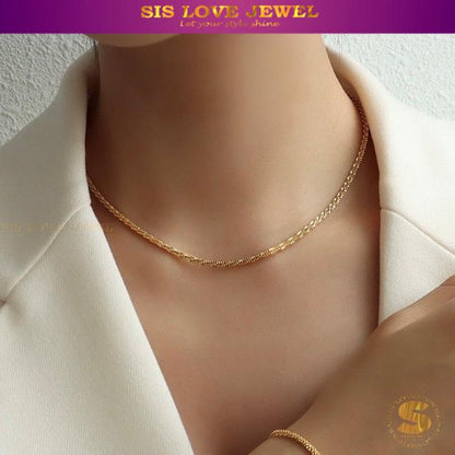 Blink-Blink Gold Plated Necklace N117