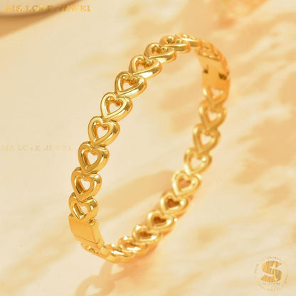 Hollow Love Bangle H162
