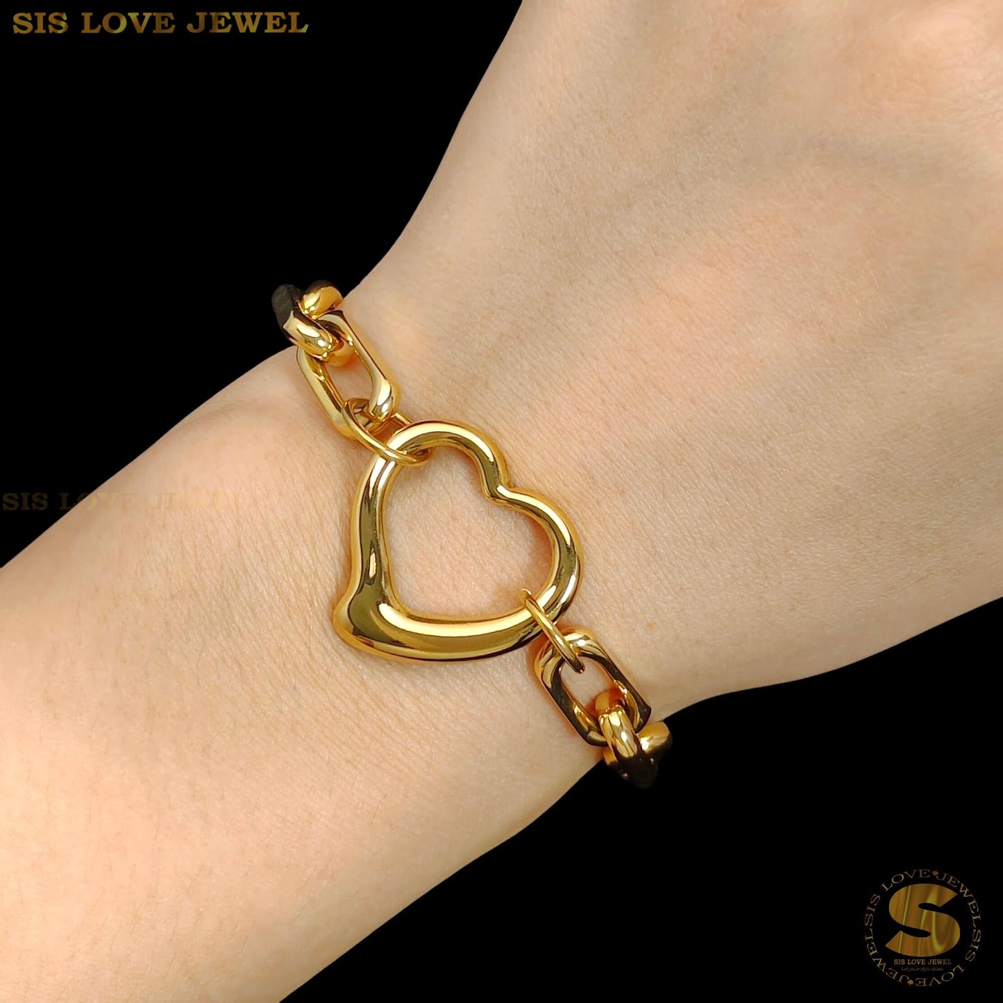 Big Love Thick Sauh Chain Bracelet B193