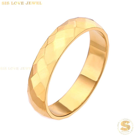 Luxe Patterned Promise Ring R035