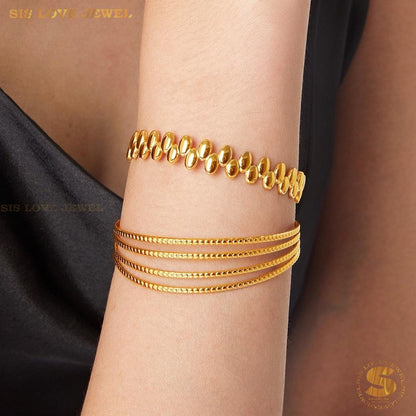 Gleaming Grace Adjustable Bangle H141