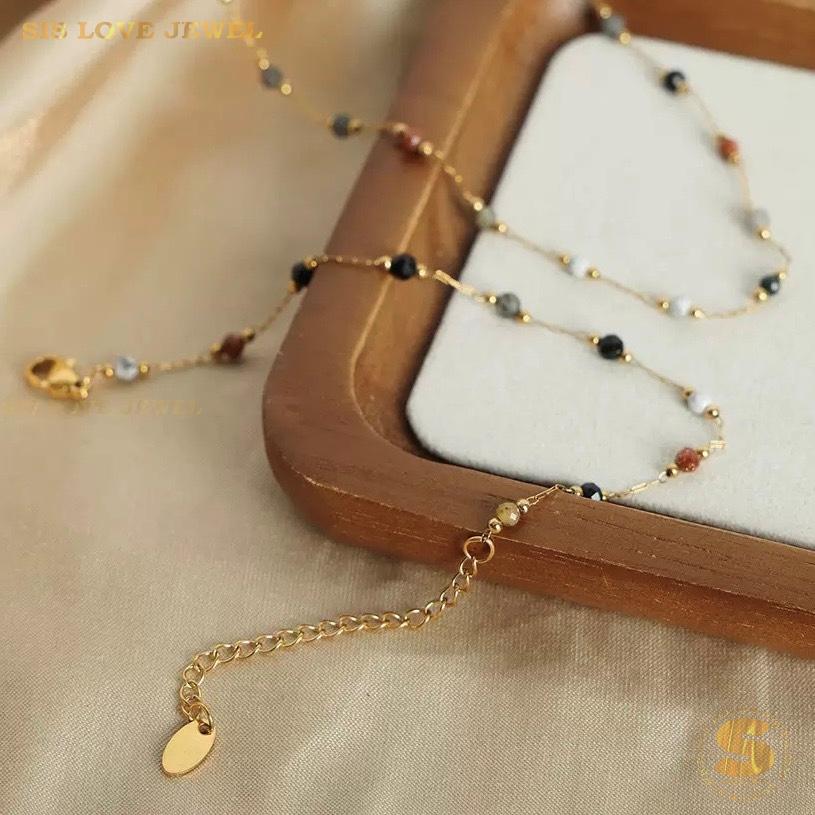 Delicate Colorful Stone Set N156 B241