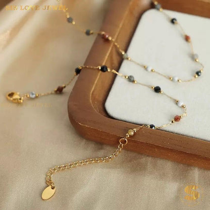 Delicate Colorful Stone Set N156 B241