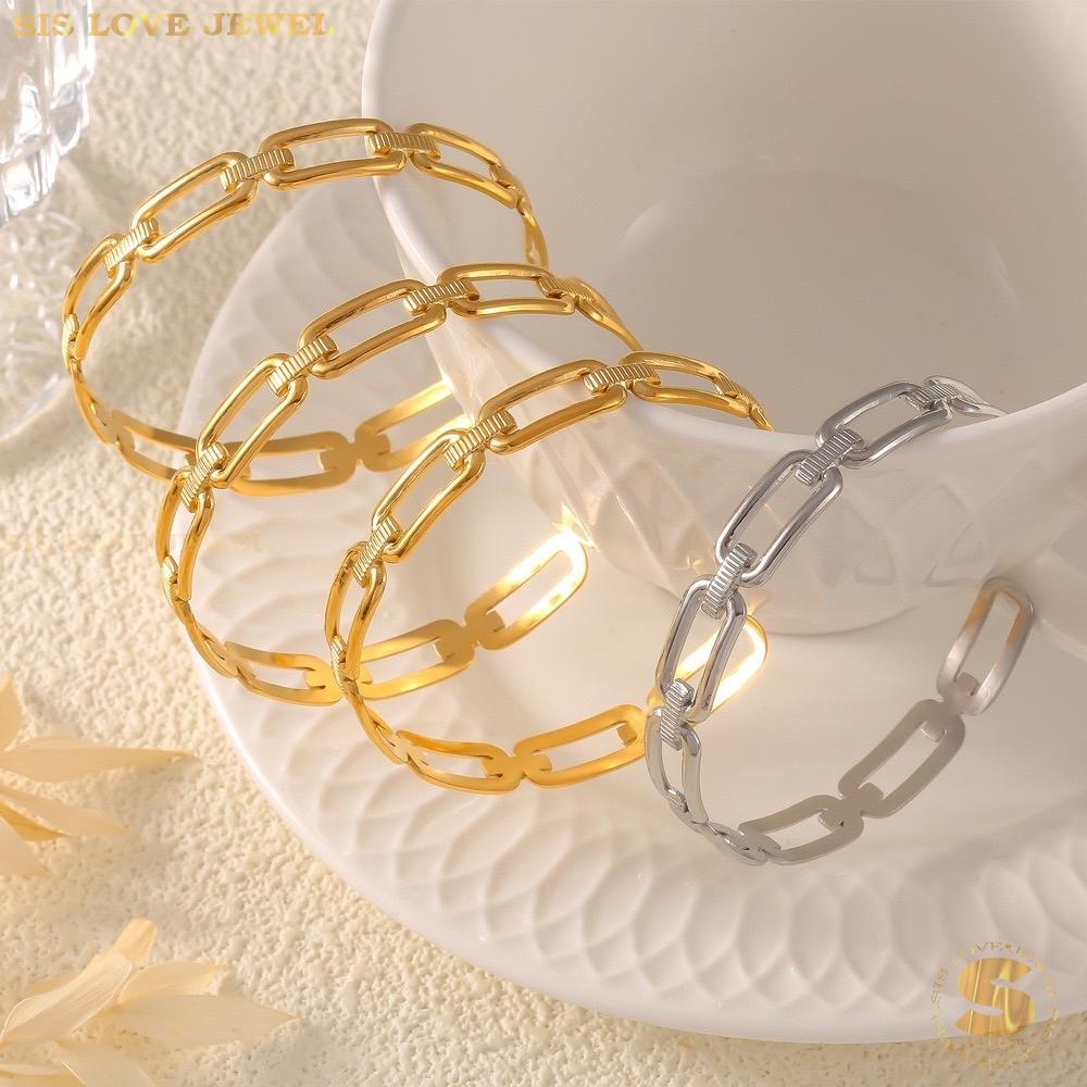 Paperclip Adjustable Bangle H143