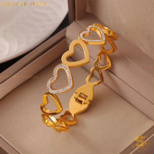 Love Oval Bangle Women Fashion H138