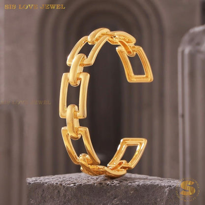 Paperclip Adjustable Bracelet H168