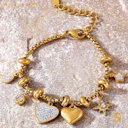 Starlight Love Charm Bracelet B212