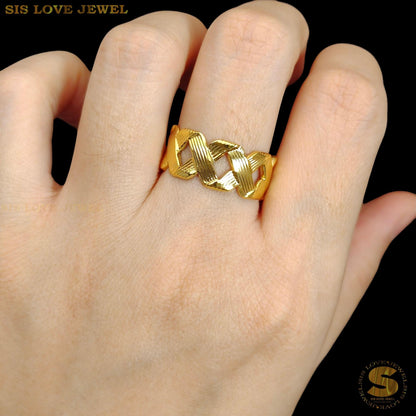 Simple Gold Plated Ring R109