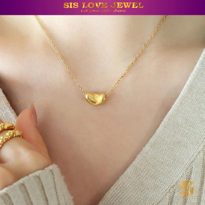 Mini Bean Pendant Necklace N109
