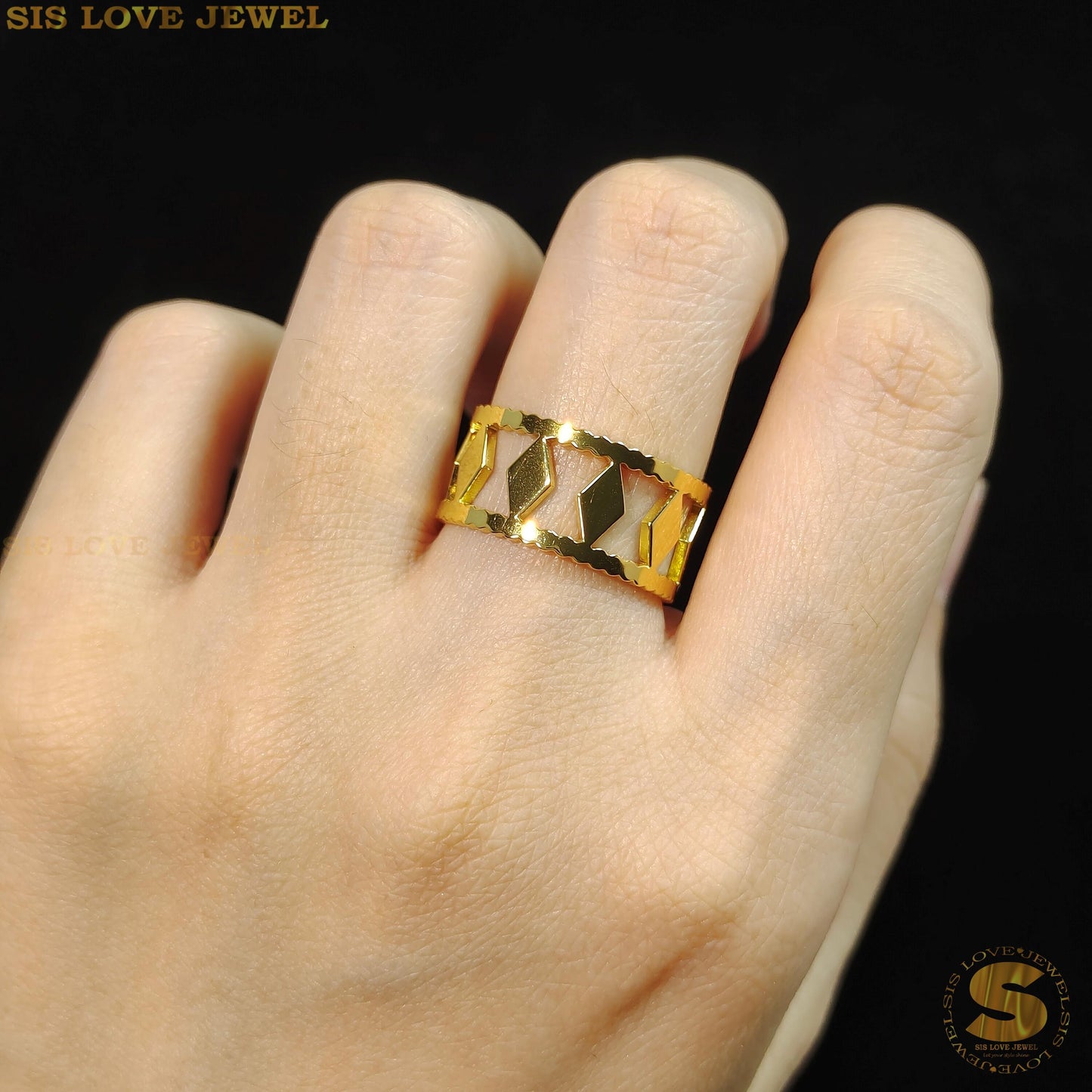 Adjustable Chic Cascade Ring R057