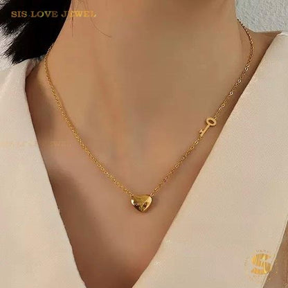 Romantic Love Key Necklace N159