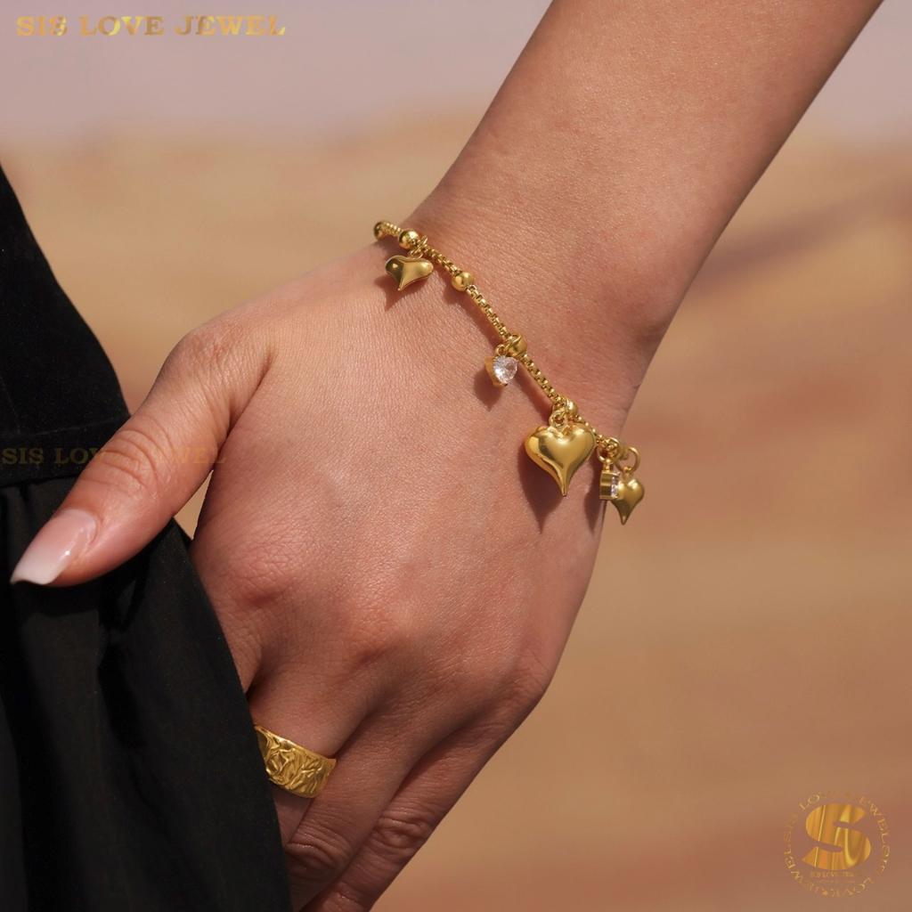 3 Love Charm Bracelet B218