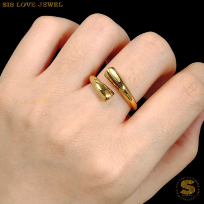 Minimalist 18K Gold Wrap Ring R139