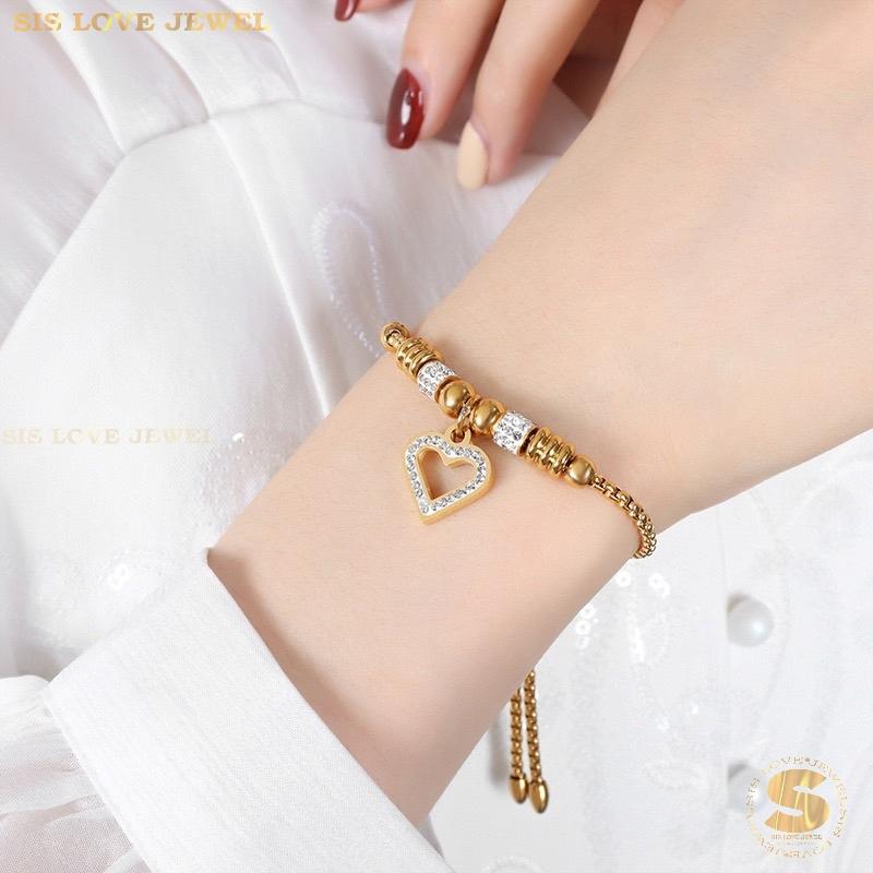 Adjustable Chain Love Bracelet B063 Gold