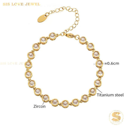 Zircon Tennis Bracelet B258