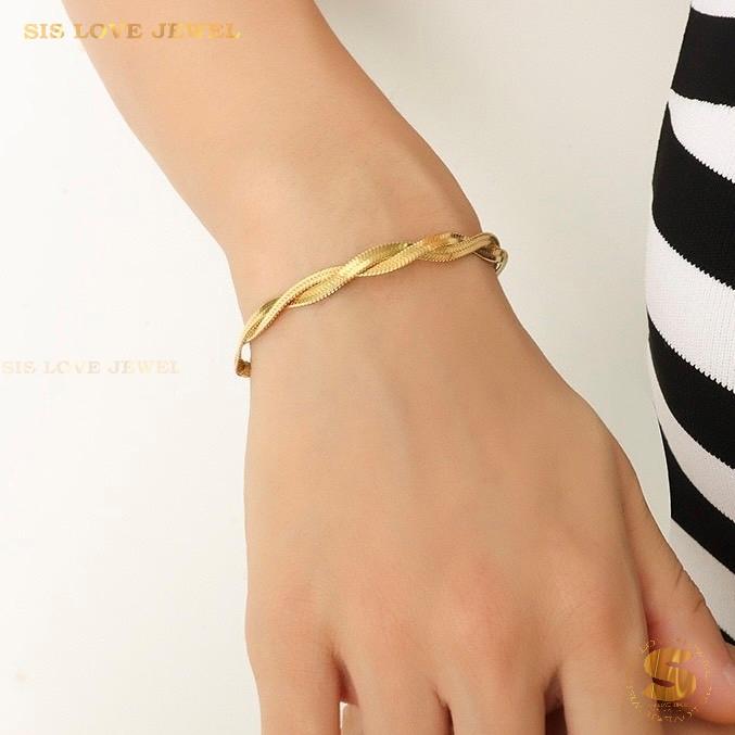 Snake Twisted Chain Bracelet B071