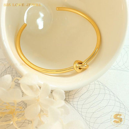Forever Knot Bangle H003 Gold