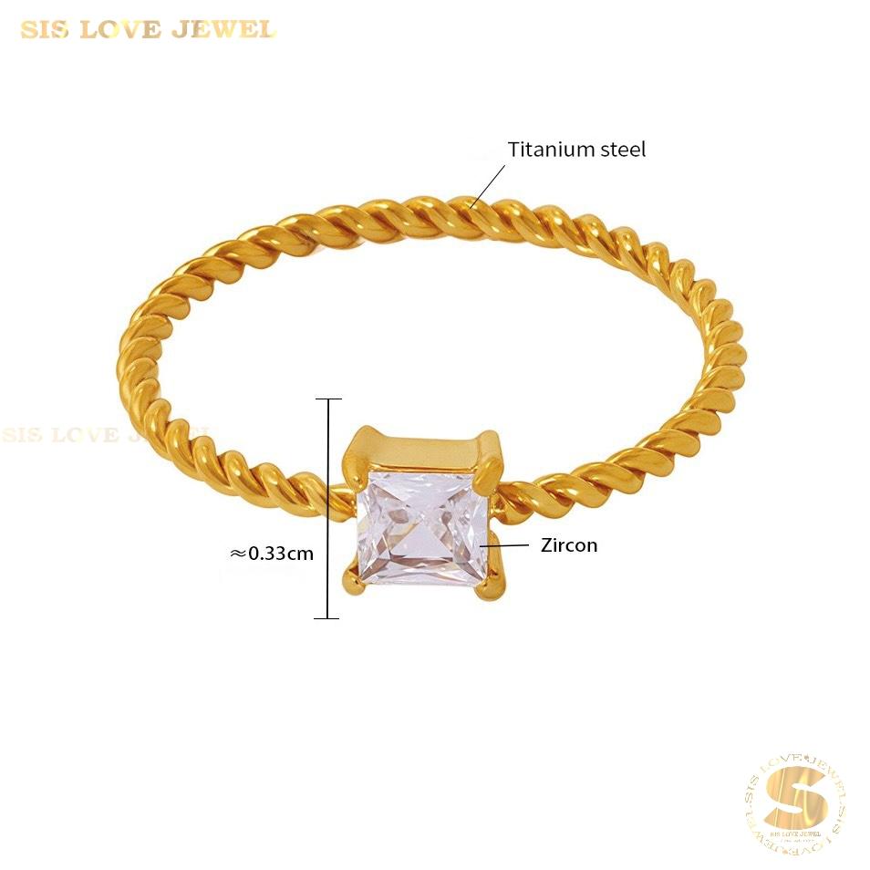 Diamond Zirconia Ring R124