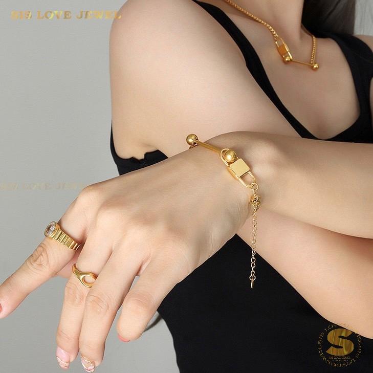 Lock Charm Bracelet B027