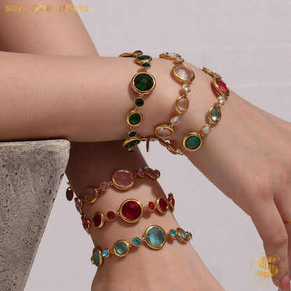 Crystal Tennis Bracelet B236