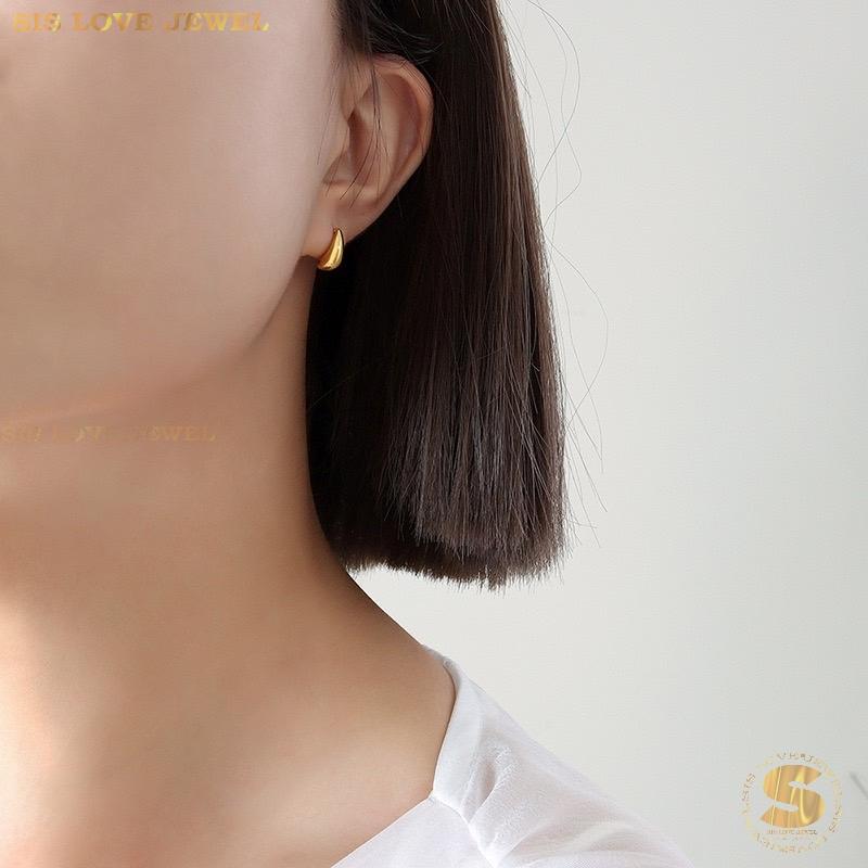 Elegant Teardrop Stud Earrings S019