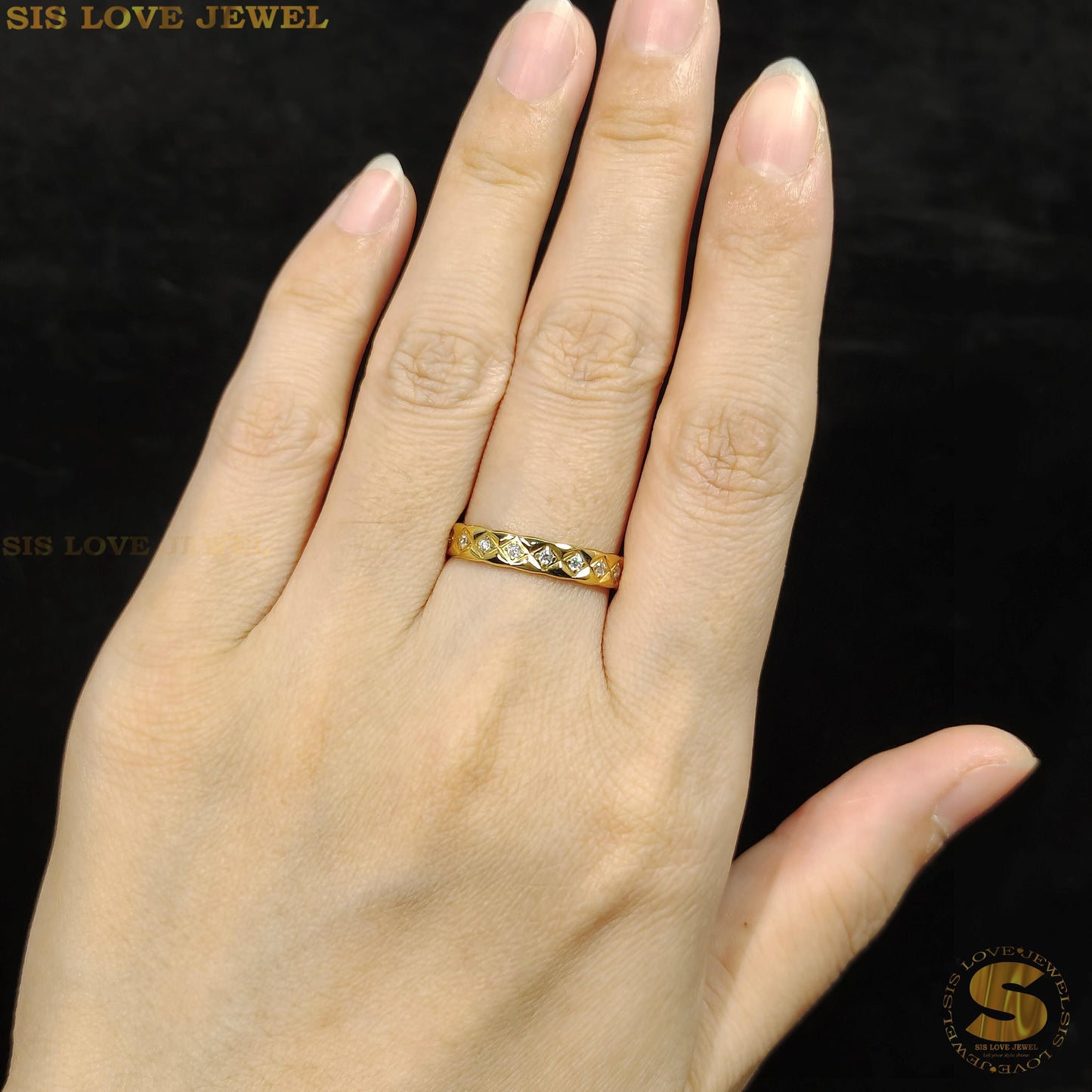 Pave Dome Ring R029