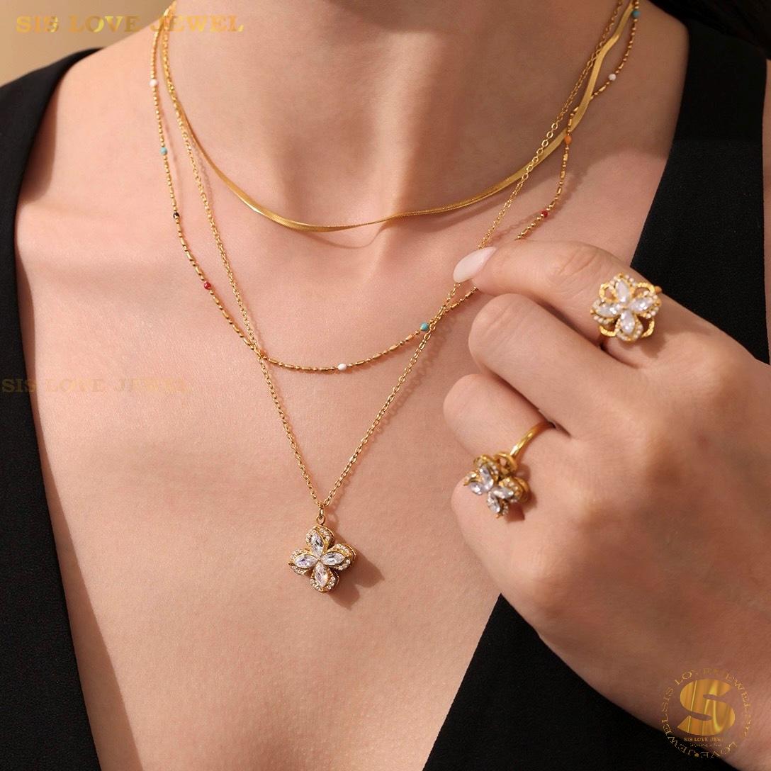Four Leaf Love Jewelry Set N155 R136