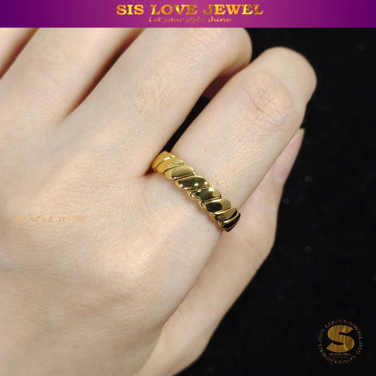 Simple Gold Plated Ring R020