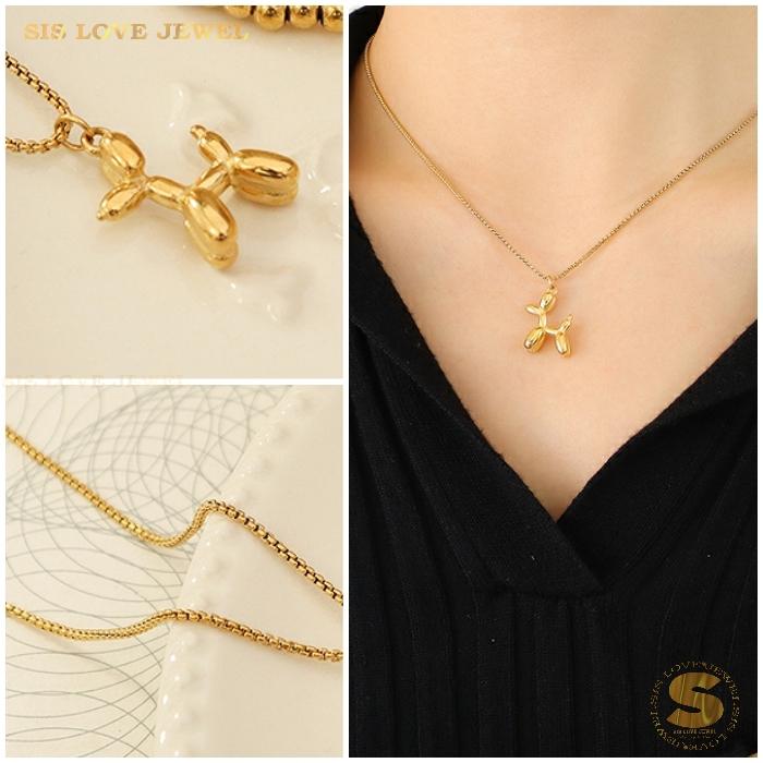 Cartoon Balloon Dog Necklace N047